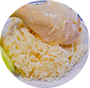 Steamed Chicken Drumstick Rice